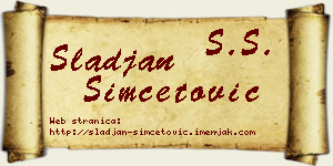 Slađan Simčetović vizit kartica